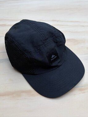 Tillak Wallowa Trail Camp Hat Lightweight Nylon 5 Panel Adjustable Cap Black